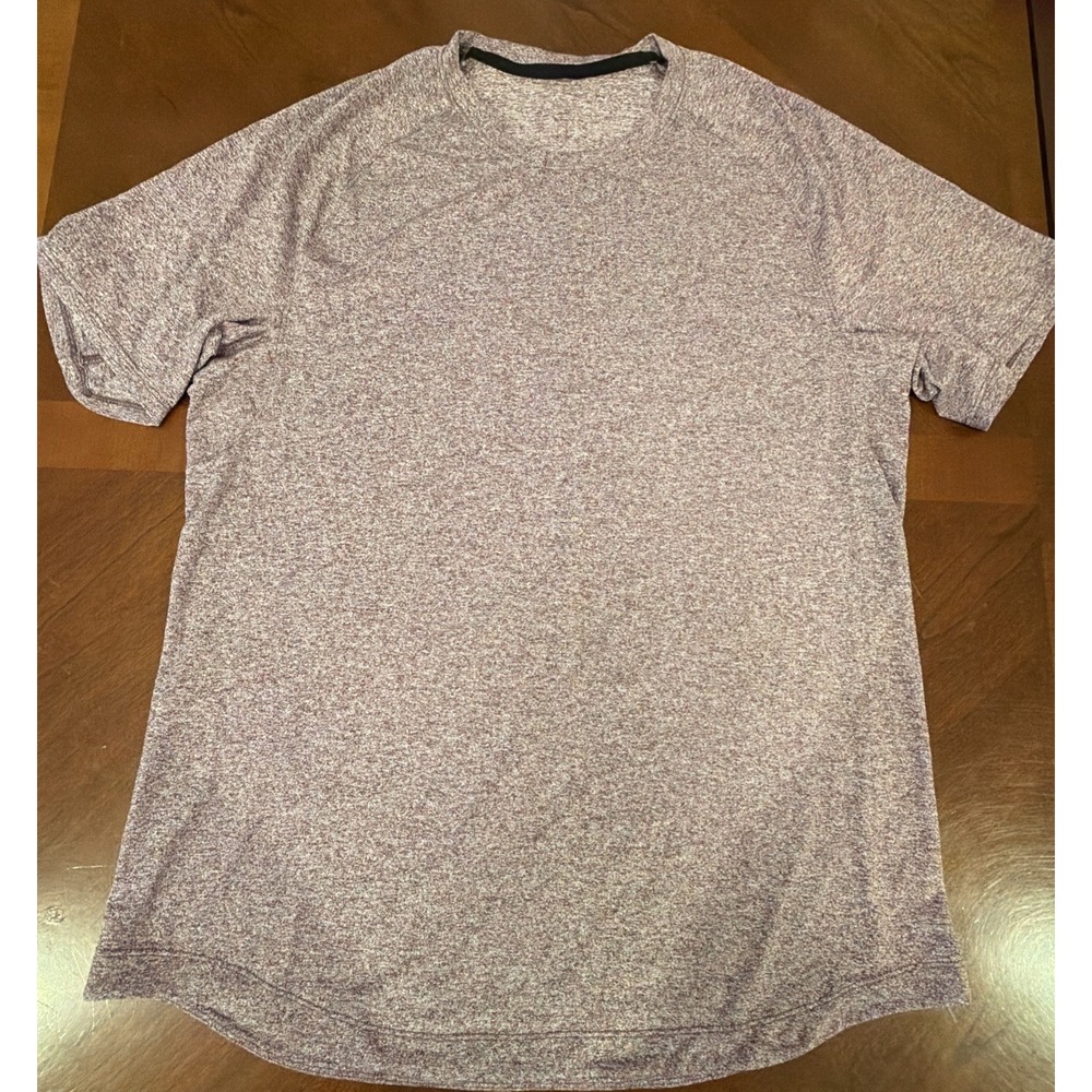 Lululemon Mens Large Drysense Training Short Sleeve T-Shirt Active Gym Heathered